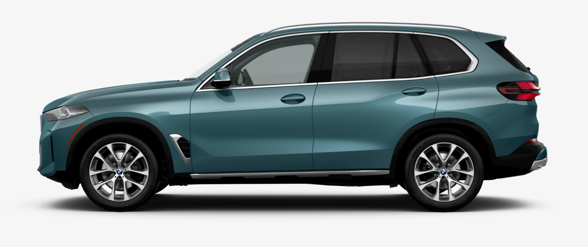 A blue color BMW X5